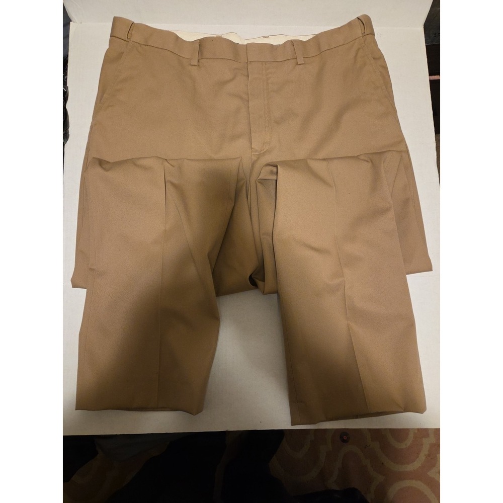 LL Bean Khakis Flat Front Mens Size 40 Comfort Waist Casual‎ Dress Pant 4 Pocket